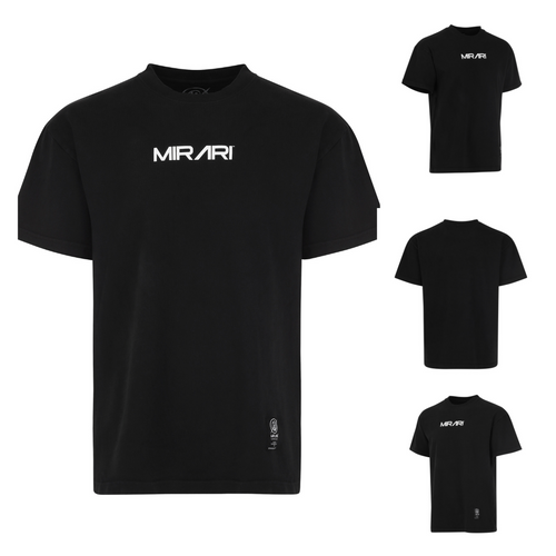 MIRARI® Unisex Oversized Black Tee