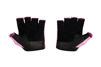 Fitness Gloves; Repeating Emblem; Pink Leather US PATENT D892411