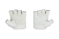 Fitness Gloves; Repeating Emblem, White Leather US PATENT D892411
