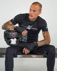 MIRARI® Head Guard with Chin Protector Black