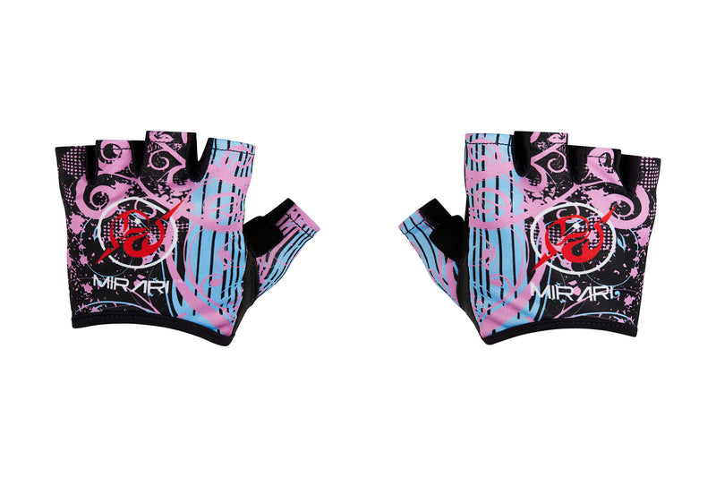 Fitness Gloves; Graphics; Pink Baby Blue Leather US PATENT D892411