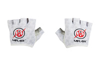 Fitness Gloves; Repeating Emblem, White Leather US PATENT D892411