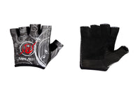 Fitness Gloves; Graphics; Black White Leather US PATENT D892411