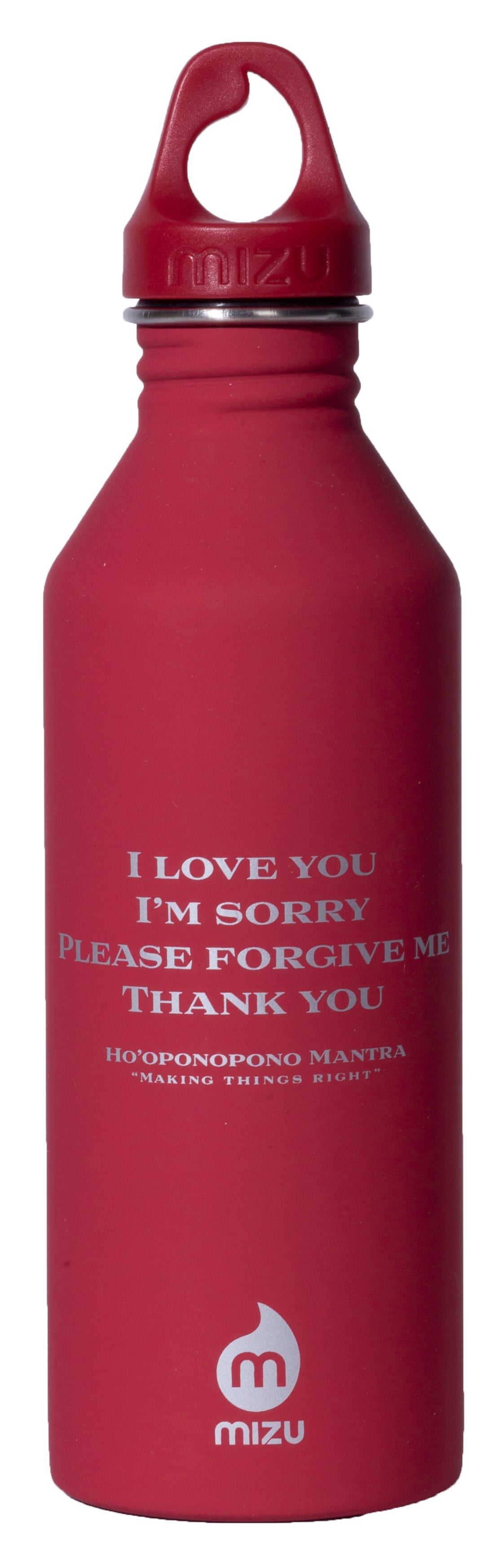 MIRARI® // Divine Warrior® Collection Water Bottle Red with Silver Label